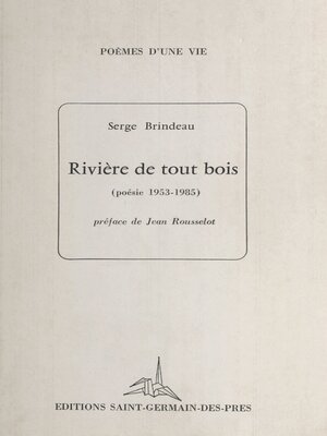 cover image of Rivière de tout bois (poésie 1953-1985)